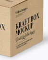 Kraft Paper Box - Halfside View (High-Angle Shot)