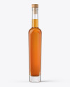 Clear Glass Bottle with Whiskey Mockup