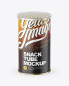 Medium Matte Snack Tube Mockup (High-Angle Shot)