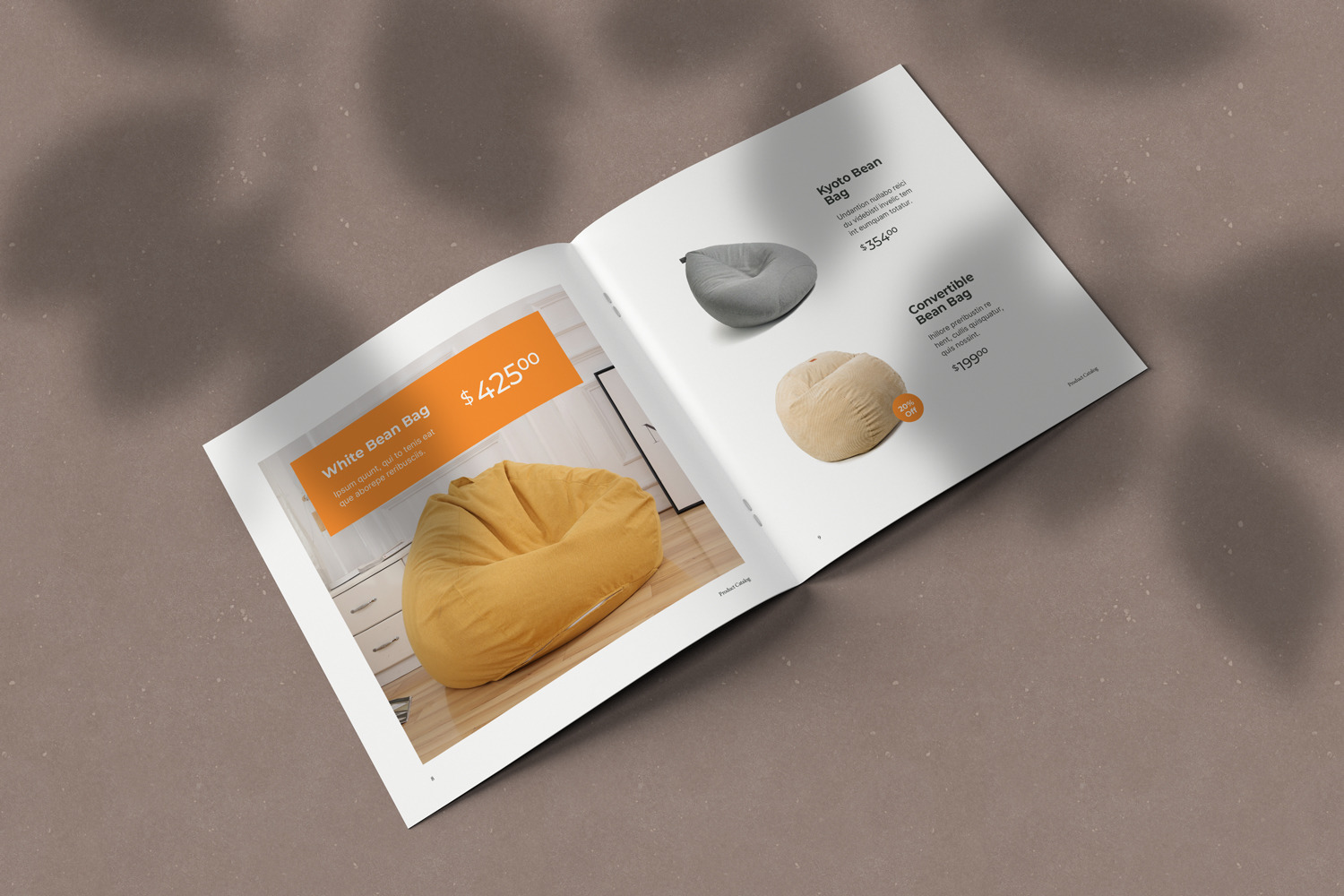 Square Brochure Catalog Mockups