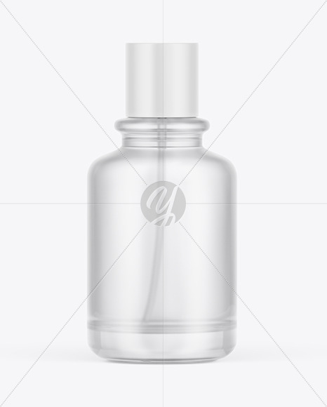 Frosted Glass Perfume Bottle Mockup