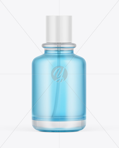 Frosted Glass Perfume Bottle Mockup