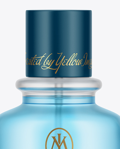 Frosted Glass Perfume Bottle Mockup