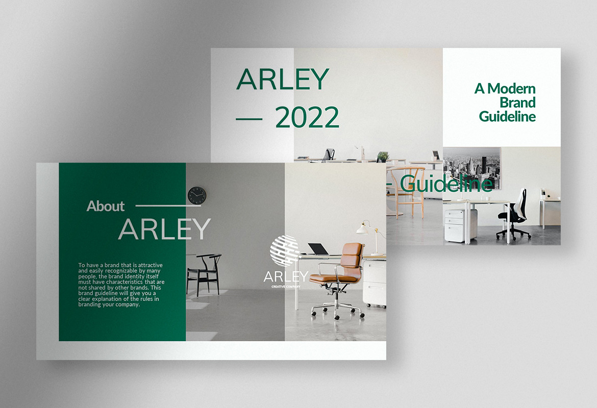 Arley - Modern Brand Guideline PPT Arley - Modern Brand Guideline PPT