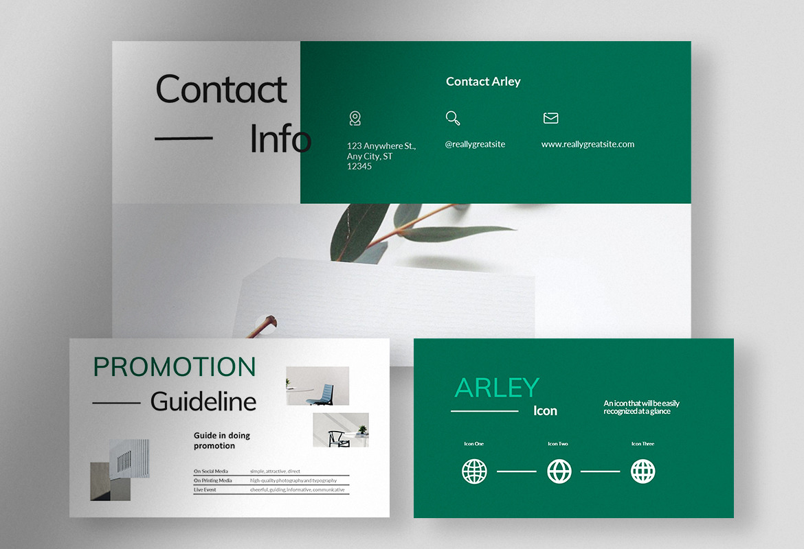 Arley - Modern Brand Guideline PPT Arley - Modern Brand Guideline PPT
