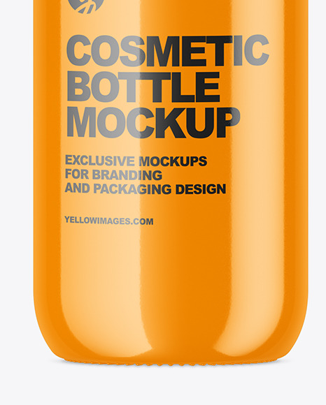 Glossy Cosmetic Bottle Mockup