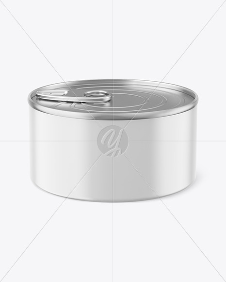 Glossy Tin Can Mockup