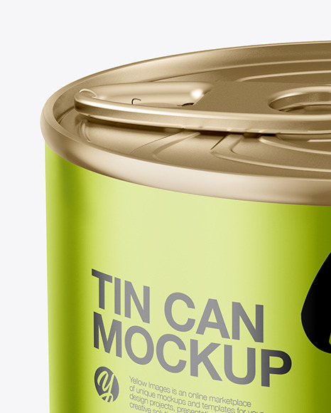 Metallic Tin Can Mockup - Free Download Images High Quality PNG, JPG ...