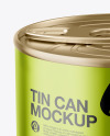 Metallic Tin Can Mockup