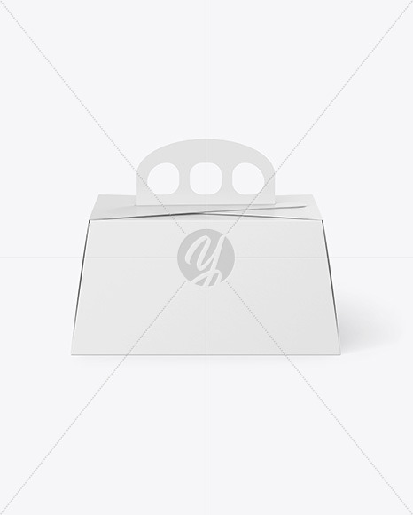 Paper Box w/ Handle Mockup