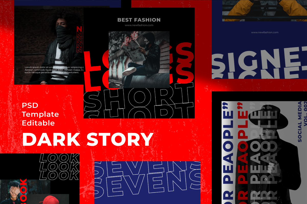 Dark Story Instagram Template Dark Story Instagram Template