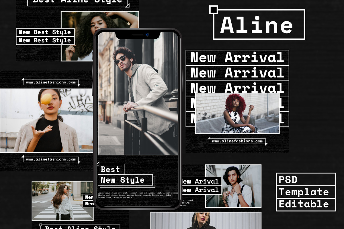 Aline Story &amp; Feed Instagram Template