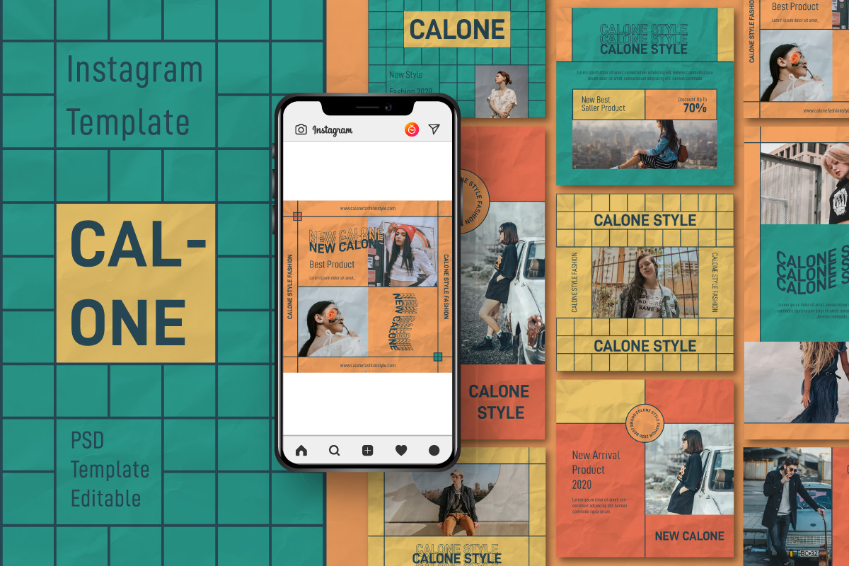 Calone Story &amp; Feed Instagram Template