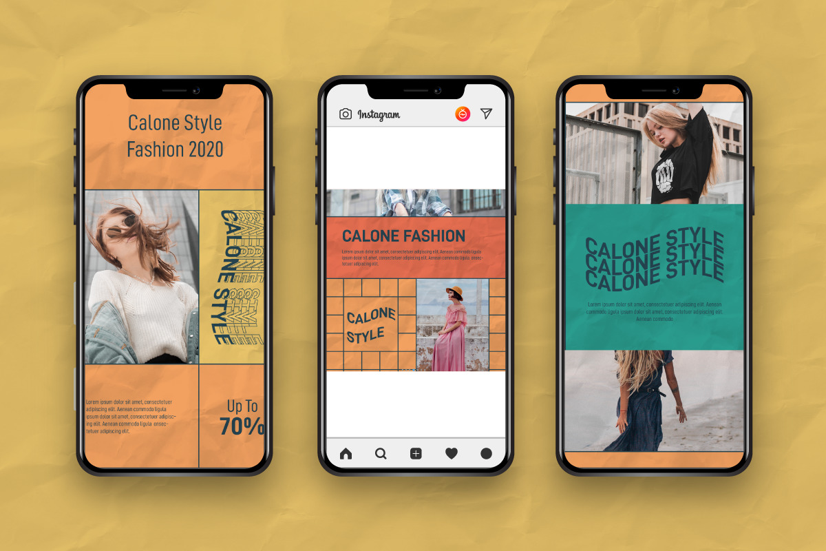 Calone Story &amp; Feed Instagram Template