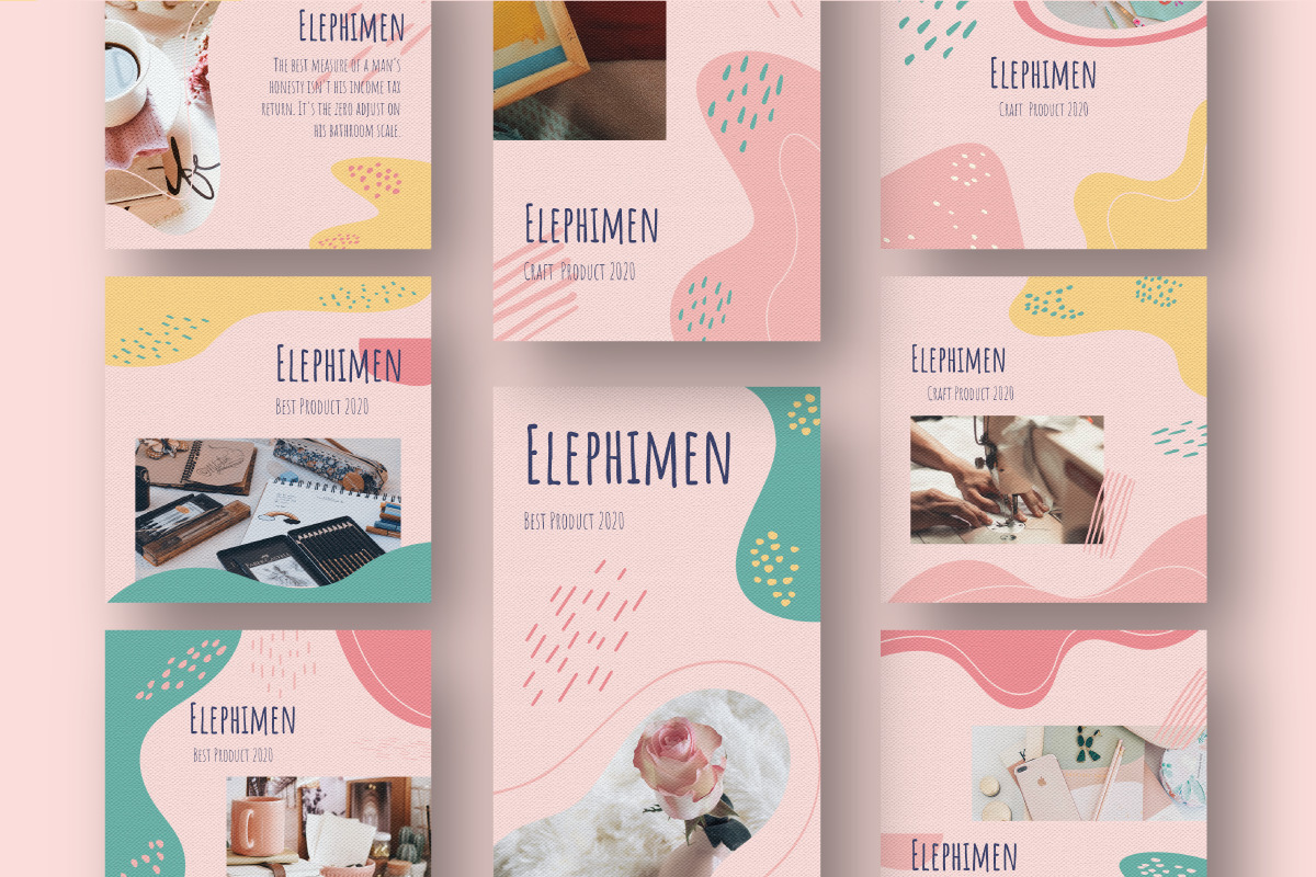 Elephimen Story & Feed Instagram Template Elephimen Story & Feed Instagram Template