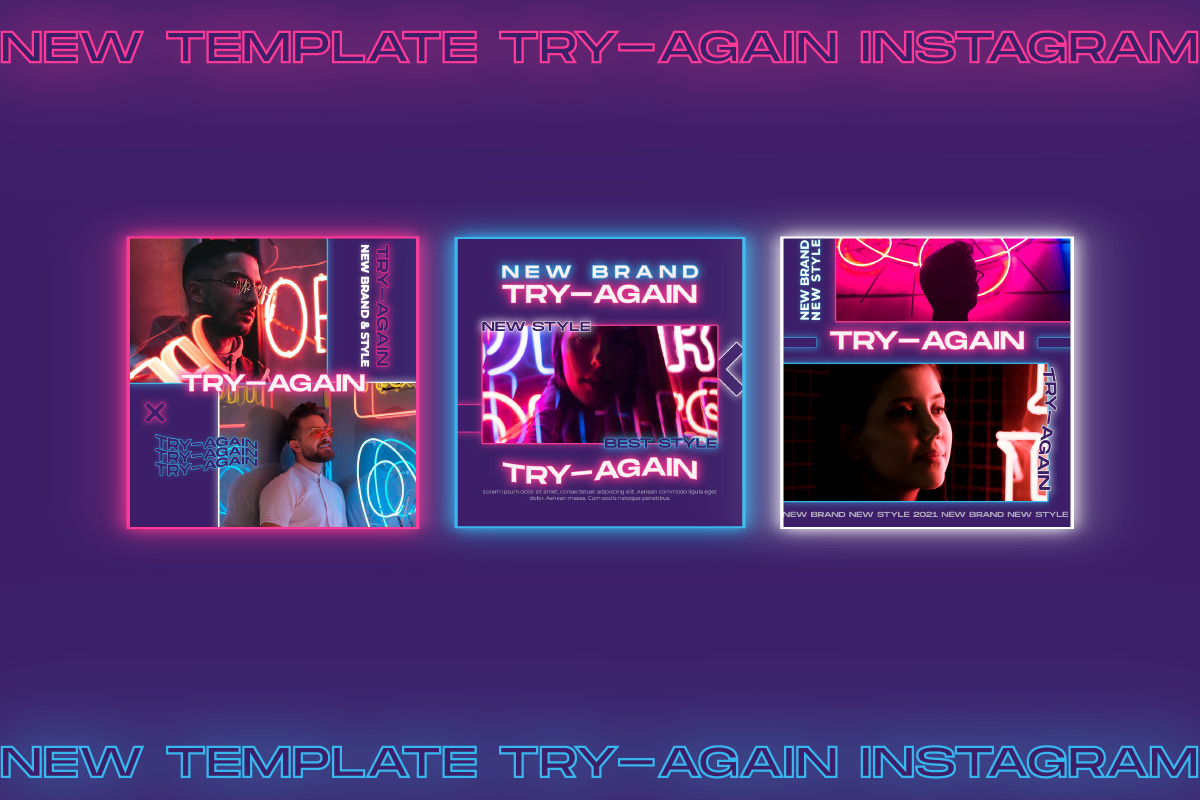 Try-Again Instagram Template