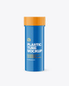 Glossy Plastic Pills Bottle Mockup