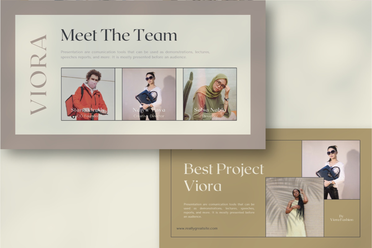 Viora Brand - Canva Presentation Template