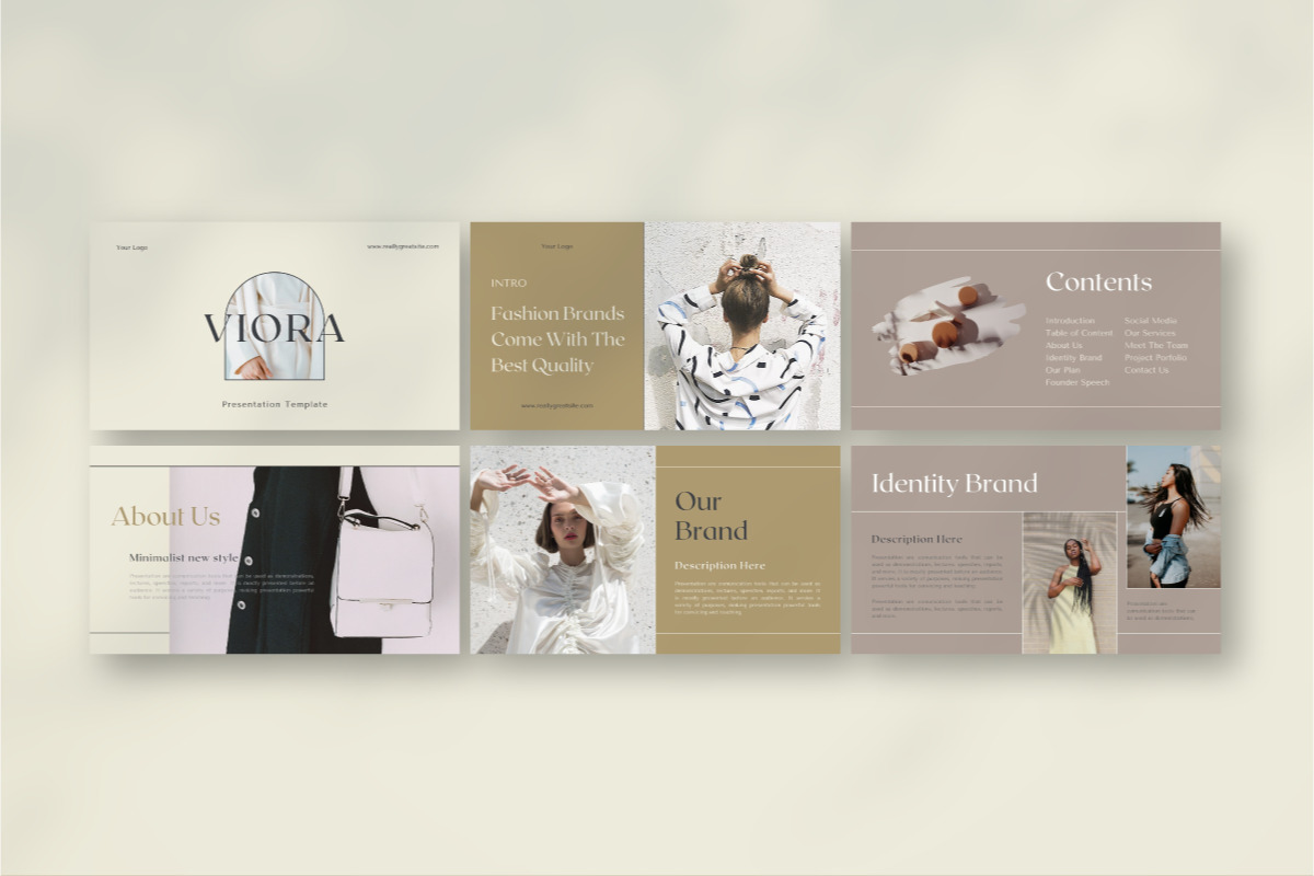 Viora Brand - Canva Presentation Template