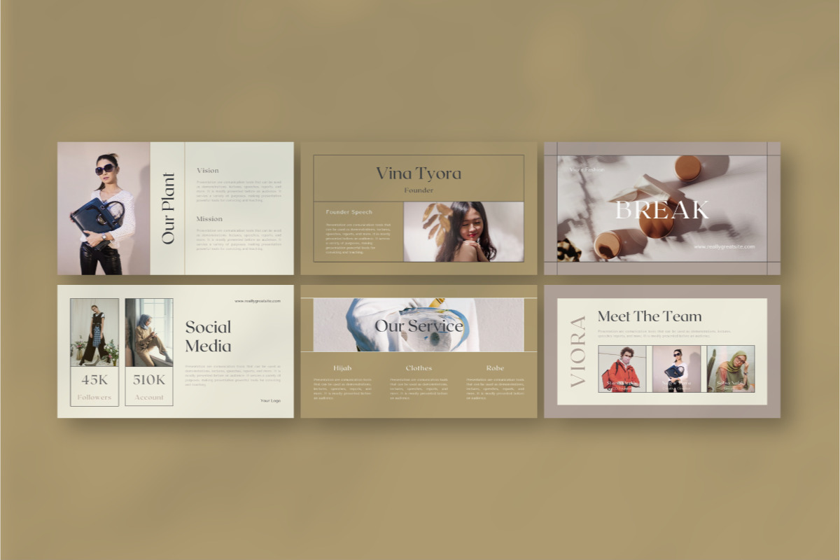 Viora Brand - Canva Presentation Template