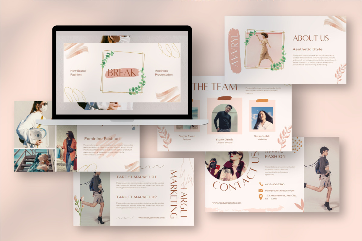 Avvryl Creative Brand - Canva Presentation Template