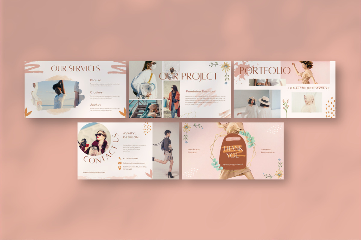 Avvryl Creative Brand - Canva Presentation Template