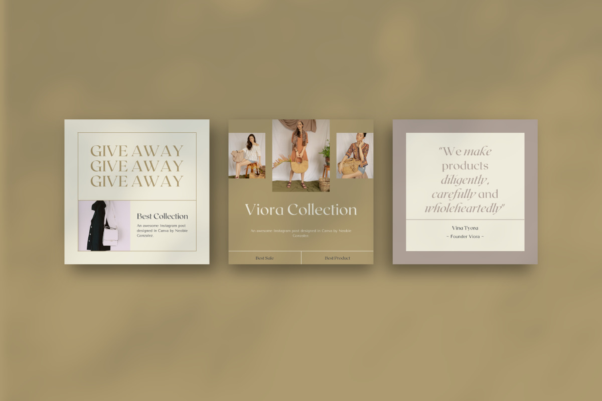 Viora Brand - Canva Instagram Template Viora Brand - Canva Instagram Template