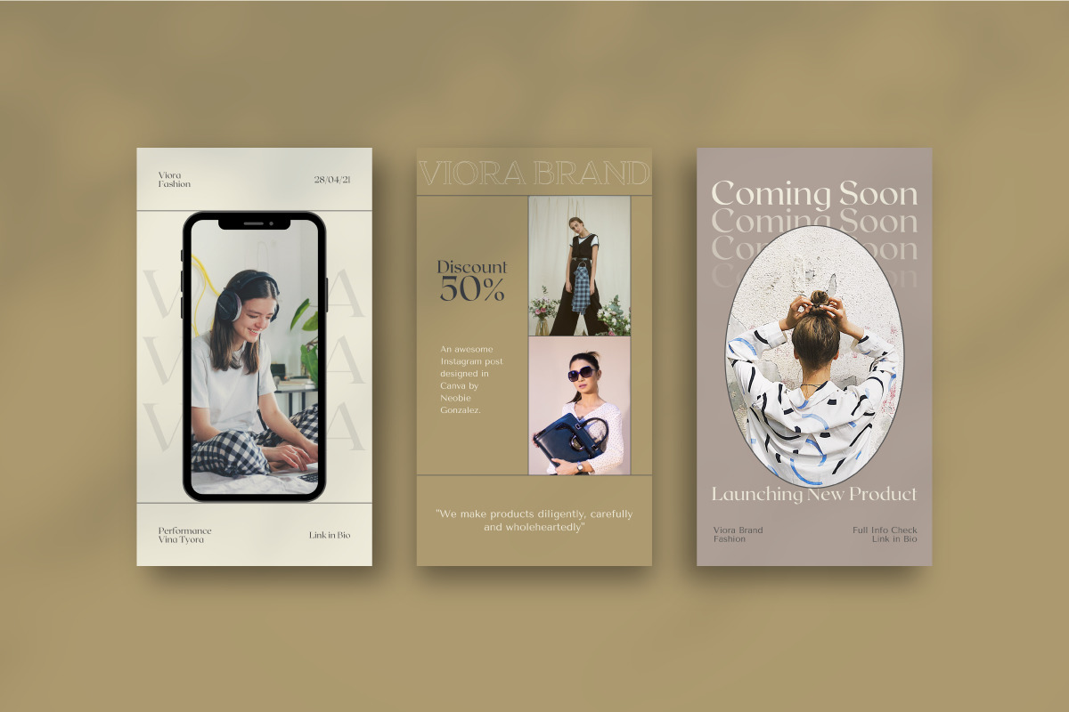 Viora Brand - Canva Instagram Template