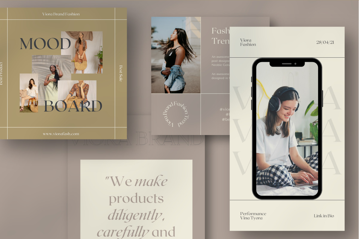 Viora Brand - Canva Instagram Template