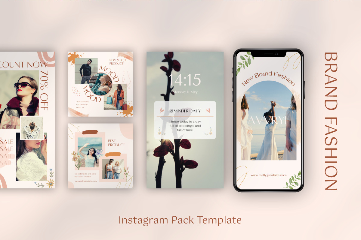 Avvryl Fashion - Canva Instagram Template