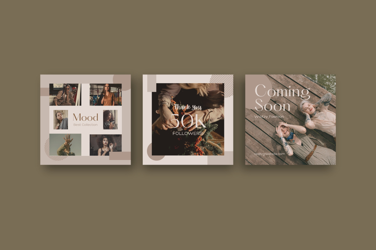 Waitzy Fashion - Canva Instagram Template Waitzy Fashion - Canva Instagram Template