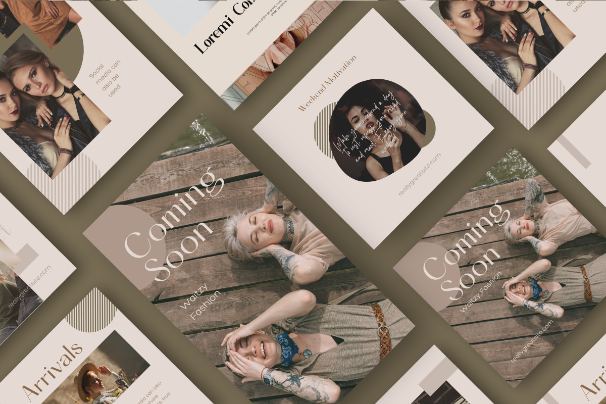 Waitzy Fashion - Canva Instagram Template