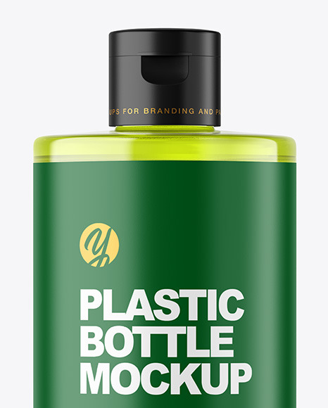 Color Plastic Cosmetic Bottle Mockup