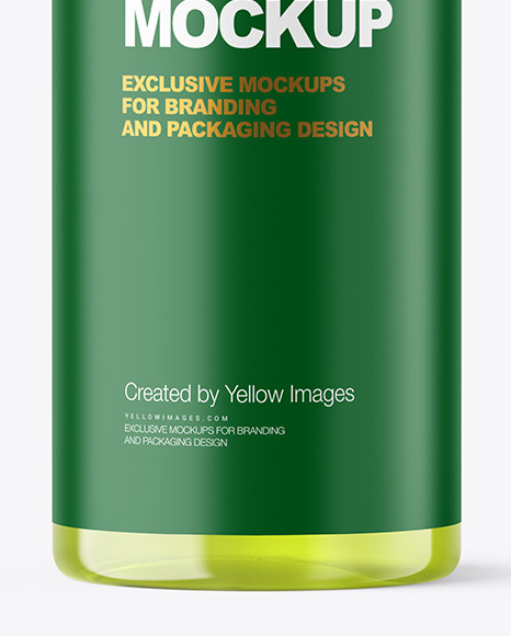 Color Plastic Cosmetic Bottle Mockup