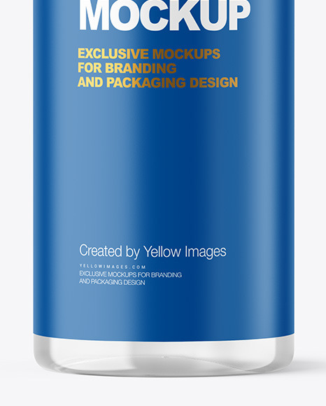 Clear Cosmetic Bottle Mockup