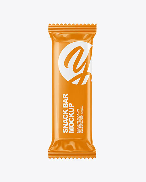 Glossy Snack Bar Mockup