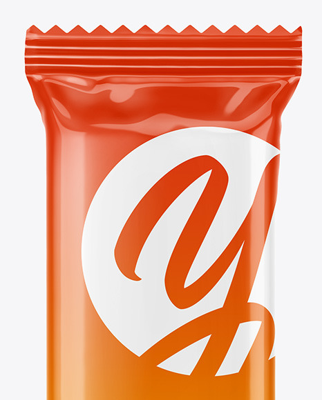 Glossy Snack Bar Mockup