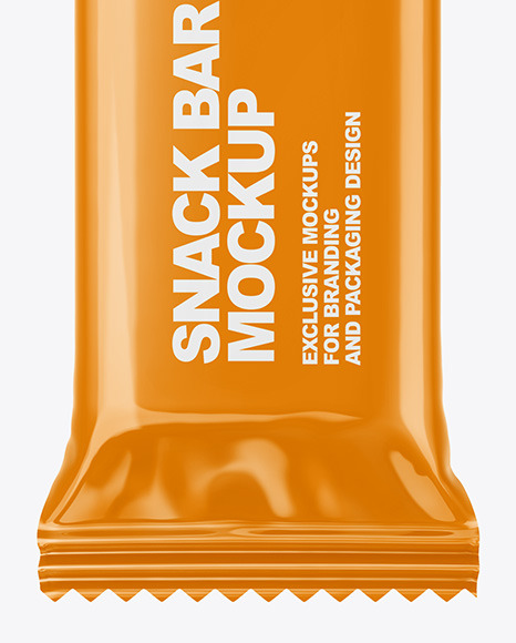 Glossy Snack Bar Mockup