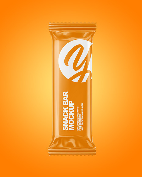 Glossy Snack Bar Mockup