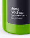 Glossy Bottle with Glossy Label Mockup