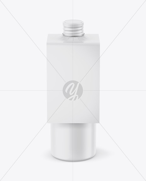 Matte Bottle w/ Glossy Label Mockup