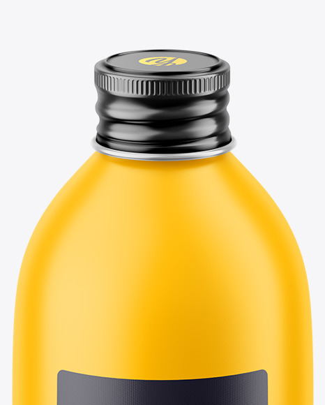 Matte Bottle w/ Glossy Label Mockup