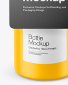 Matte Bottle w/ Glossy Label Mockup