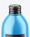 Metallic Bottle with Glossy Label Mockup