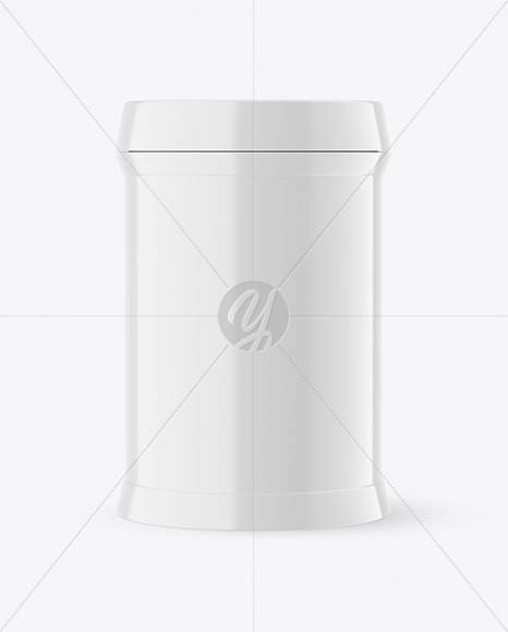 Glossy Plastic Jar Mockup