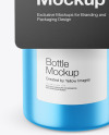 Metallic Bottle with Paper Label Mockup