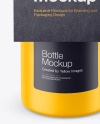 Matte Bottle with Kraft Label Mockup