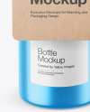 Metallic Bottle with Kraft Label Mockup