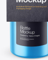 Metallic Bottle with Kraft Label Mockup