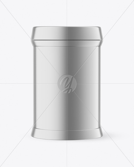 Metallized Plastic Jar Mockup